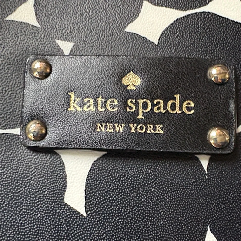 Kate Spade Black and White Polka Dot Satchel Bag Grove Street Printed